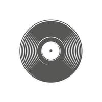 Vinyl record isolated on a white background vector