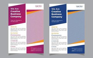 Creative corporate business flyer template design vector