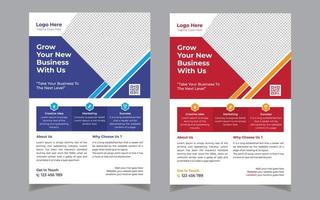 Creative corporate business flyer template design vector