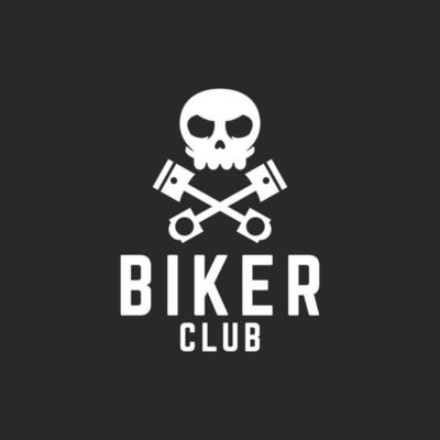 motor biker club logo vector
