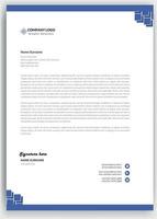 Professional modern letterhead template design vector