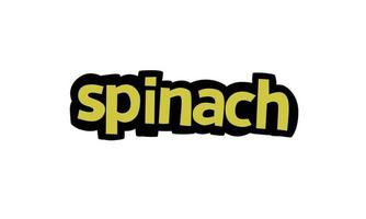 SPINACH lettering vector design