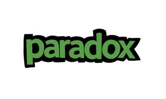 PARADOX lettering vector design