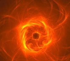 Abstract fractal art background, suggestive of fire flames and hot wave. Computer generated fractal illustration art spiral fire theme. photo