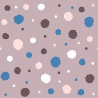 Hand drawn seamless pattern with abstract spots. vector