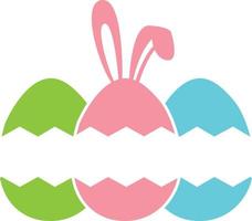 Eggs Bunny Split File vector