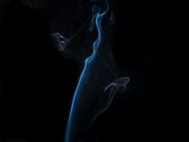 smoke texture on black background photo