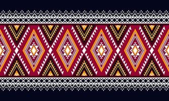 diseño tradicional del patrón de ikat oriental étnico geométrico para el fondo, alfombra, papel tapiz, ropa, envoltura, batik, tela, estilo de bordado de ilustración vectorial. vector