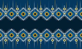 diseño tradicional del patrón de ikat oriental étnico geométrico para el fondo, alfombra, papel tapiz, ropa, envoltura, batik, tela, estilo de bordado de ilustración vectorial. vector