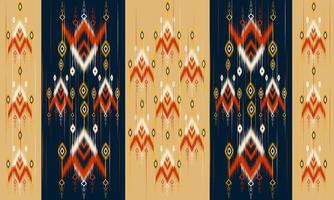 Geometric ethnic oriental ikat pattern traditional Design for background,carpet,wallpaper,clothing,wrapping,Batik,fabric,Vector illustration.embroidery style. vector