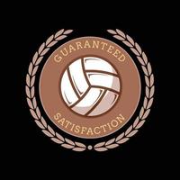 An emblem icon for volleyball club. A sport logo for volley ball team. vector