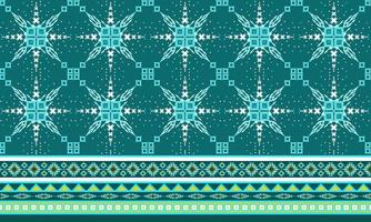 Geometric ethnic oriental ikat pattern traditional Design for background,carpet,wallpaper,clothing,wrapping,Batik,fabric,Vector illustration.embroidery style. vector