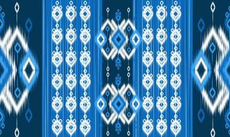 diseño tradicional del patrón de ikat oriental étnico geométrico para el fondo, alfombra, papel tapiz, ropa, envoltura, batik, tela, estilo de bordado de ilustración vectorial. vector