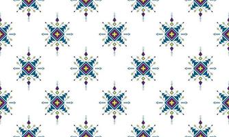 Geometric ethnic oriental ikat pattern traditional Design for background,carpet,wallpaper,clothing,wrapping,Batik,fabric,Vector illustration.embroidery style. vector