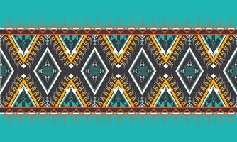 Geometric ethnic oriental ikat pattern traditional Design for background,carpet,wallpaper,clothing,wrapping,Batik,fabric,Vector illustration.embroidery style. vector