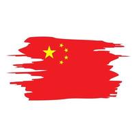 bandera de la república popular de china vector