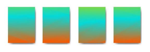 collection of colorful gradient background cover flyers are used for backgrounds, posters, banners, vector