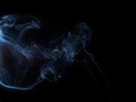 smoke texture on black background photo