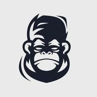 diseño de logotipo de mono vector