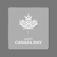 Canada day with glassmorphism style vector