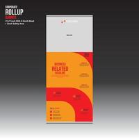 vector roll up banner design