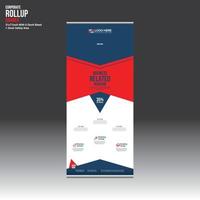 vector roll up banner design