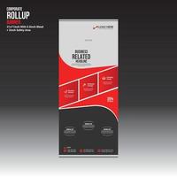 vector roll up banner design