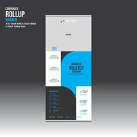 vector roll up banner design