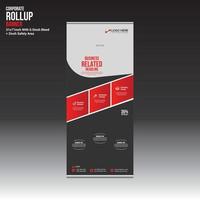 vector roll up banner design