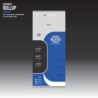 vector roll up banner design