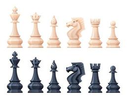 Set of chess pieces vector illustration