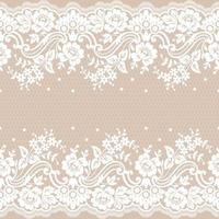Vertical Seamless pattern lace. vector