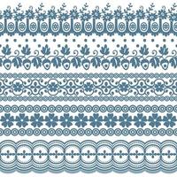 lace ornaments set vector