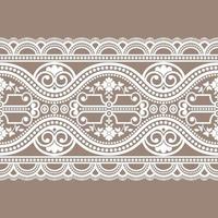 Vertical Seamless pattern lace. vector