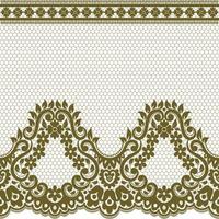 Vertical Seamless pattern lace. vector