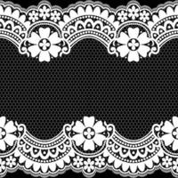 Vertical Seamless pattern lace. vector