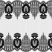 Vertical Seamless pattern lace. vector