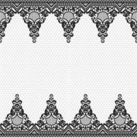 Vertical Seamless pattern lace. vector