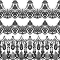 lace ornaments set vector