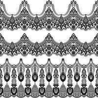 lace ornaments set vector