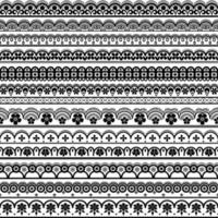 lace ornaments set vector