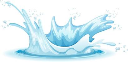 A water splash on white background vector