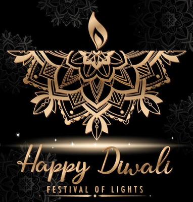 Happy Diwali festival of lights poster