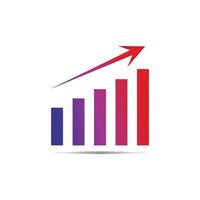 Graph Icon in trendy flat style isolated on white . Chart bar symbol for your web site design  logo  app  UI. vector