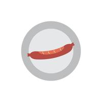 Sausage Icon Illustration vector background