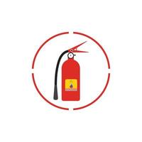 Fire extinguisher icon, protection equipment,emergency sign,safety symbol vector