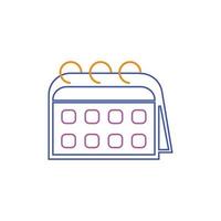 Calendar icon illustration vector background