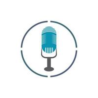 Microphone symbol design icon vector background