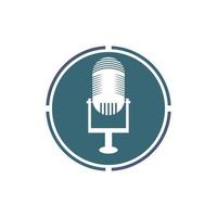 Microphone symbol design icon vector background