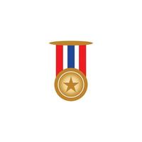 Medal icon vector background template illustration